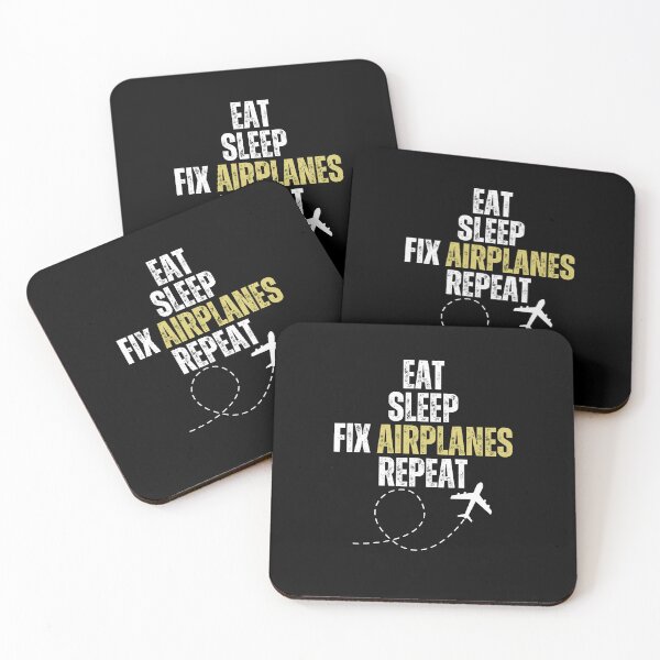 Item preview, Eat Sleep Fix Airplanes Repeat designed and sold by Oreo2020 Creations.