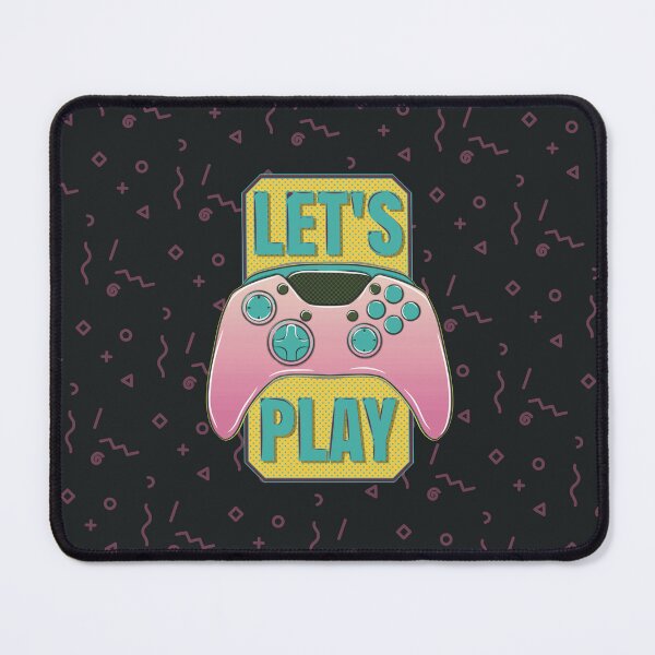 Item preview, Let's play: A design for real gamers, Yellow, pink and green designed and sold by Kraker-Inc.