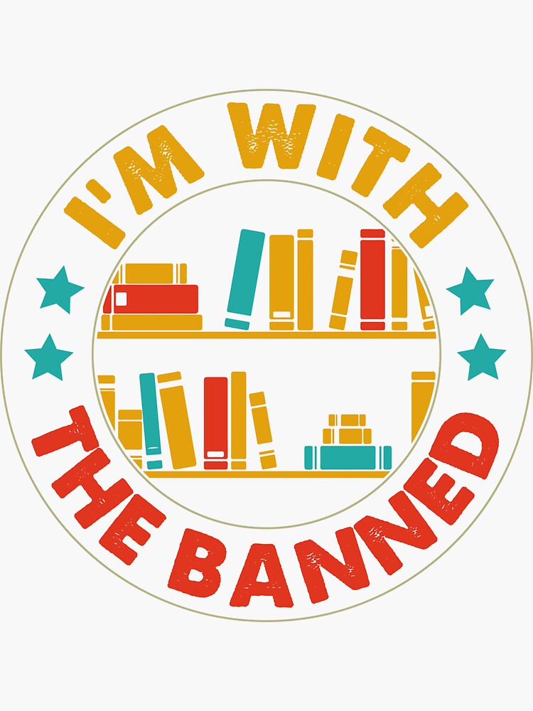 "I'm With The Banned" Sticker for Sale by ArtMeetsPizza | Redbubble