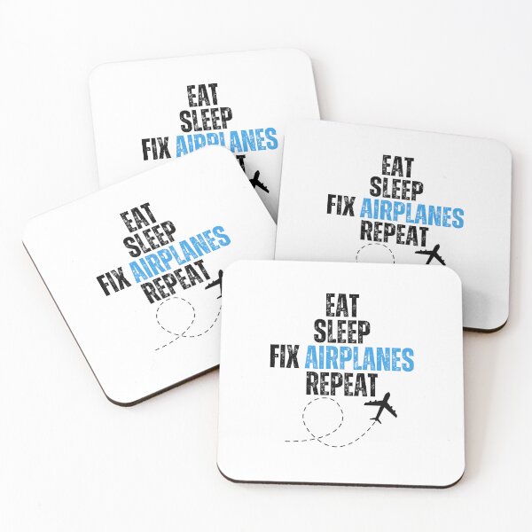 Item preview, Eat Sleep Fix Airplanes Repeat designed and sold by Oreo2020 Creations.