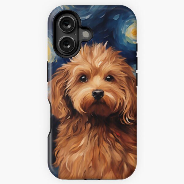 Vista previa del artículo con la obra «Un lindo Cavoodle Starry Night, un adorable cachorro Cavapoo», diseñado y vendido por Orianah.