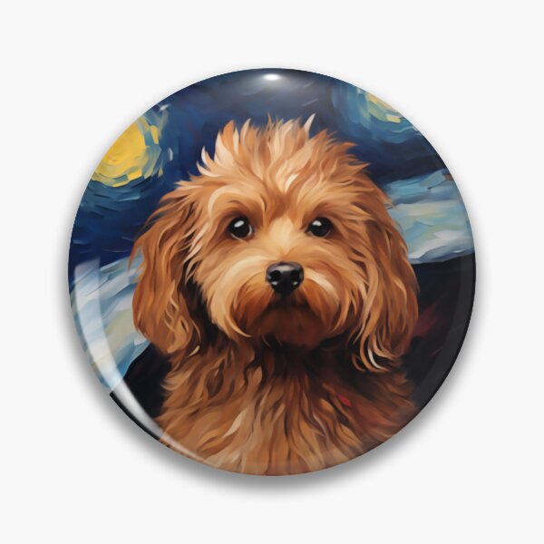 Item preview, A Cute Cavoodle Starry Night, Adorable Cavapoo Puppy designed and sold by Orianah.