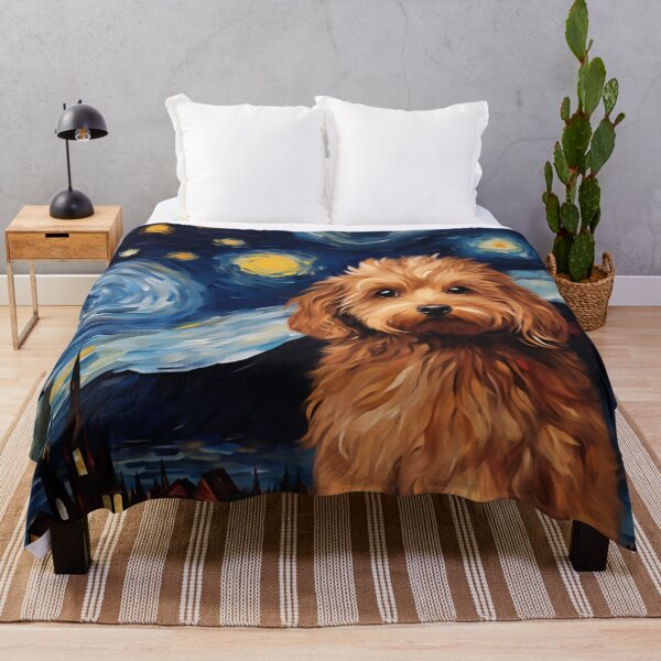 Item preview, A Cute Cavoodle Starry Night, Adorable Cavapoo Puppy designed and sold by Orianah.
