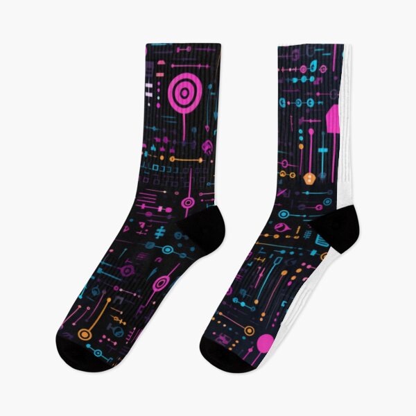 Item preview, Electrifying Neon Circuitry Pattern: Illuminating Artistry for a Modern World designed and sold by centaurydesigns.