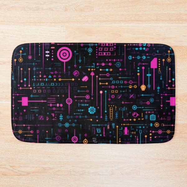 Item preview, Electrifying Neon Circuitry Pattern: Illuminating Artistry for a Modern World designed and sold by centaurydesigns.