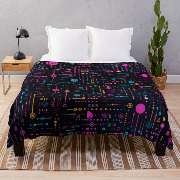 Item preview, Electrifying Neon Circuitry Pattern: Illuminating Artistry for a Modern World designed and sold by centaurydesigns.
