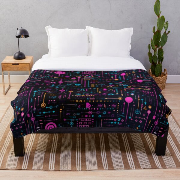 Item preview, Electrifying Neon Circuitry Pattern: Illuminating Artistry for a Modern World designed and sold by centaurydesigns.