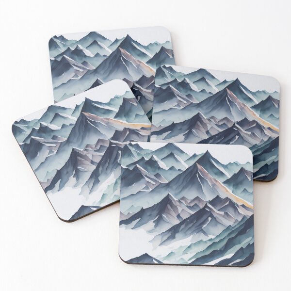 Artikelvorschau, Aquarell-Gebirgslandschaft entworfen und verkauft von raviolli000.