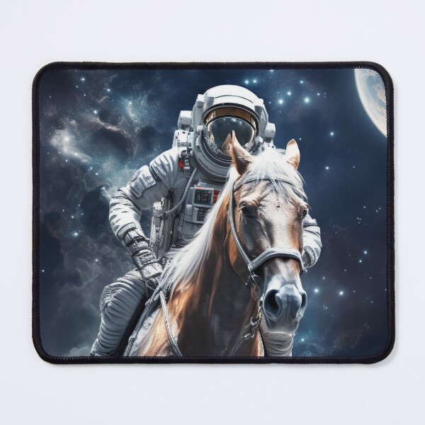 Item preview, a person in a space suit riding a horse designed and sold by neerajgenius.