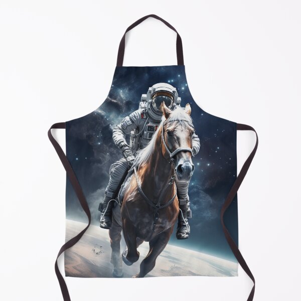 Item preview, a person in a space suit riding a horse designed and sold by neerajgenius.