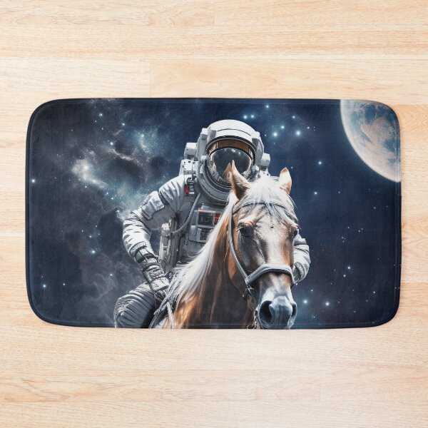 Item preview, a person in a space suit riding a horse designed and sold by neerajgenius.