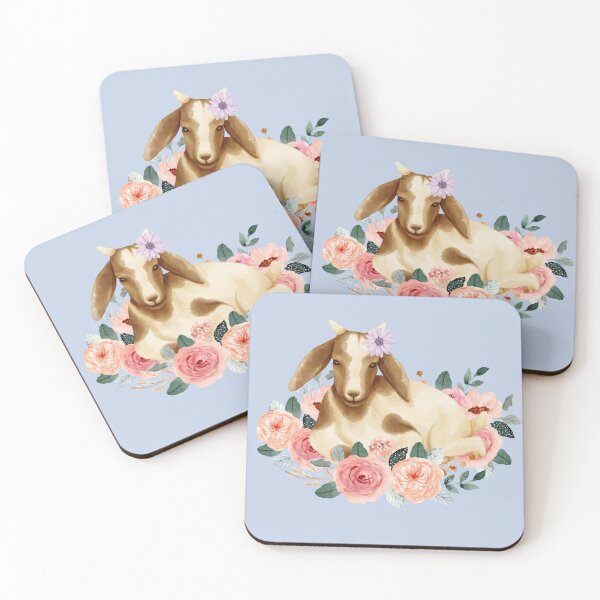 Item preview, Floral Goat designed and sold by Ashley Gagnon.