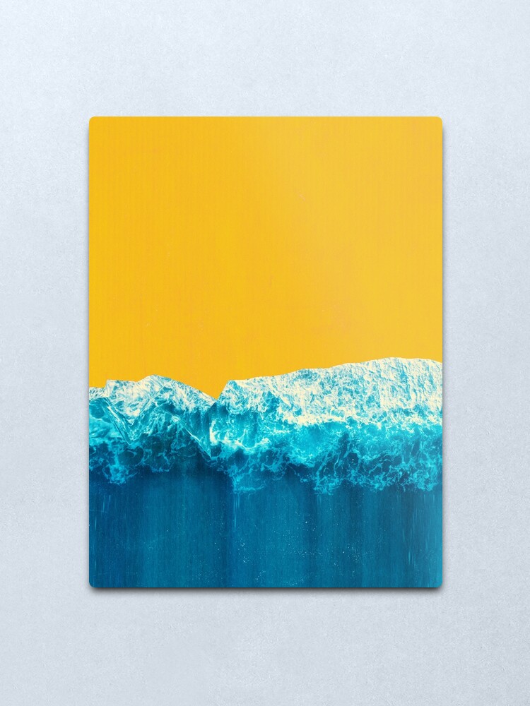 Alternate view of Yellow Tide Metal Print