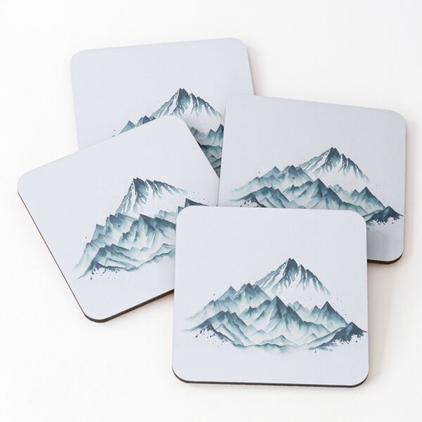 Artikelvorschau, Minimalistische Berg-Aquarelllandschaft entworfen und verkauft von raviolli000.