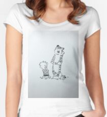Calvin and Hobbes Women's Fitted Scoop T-Shirt