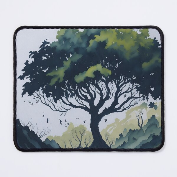 Item preview, Watercolor Tree Scene designed and sold by raviolli000.