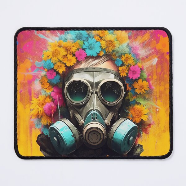 Item preview, Flowerpunk Portrait - Eclectic Style with Cyberpunk and Punk Rock Elements designed and sold by Piotrek0001.