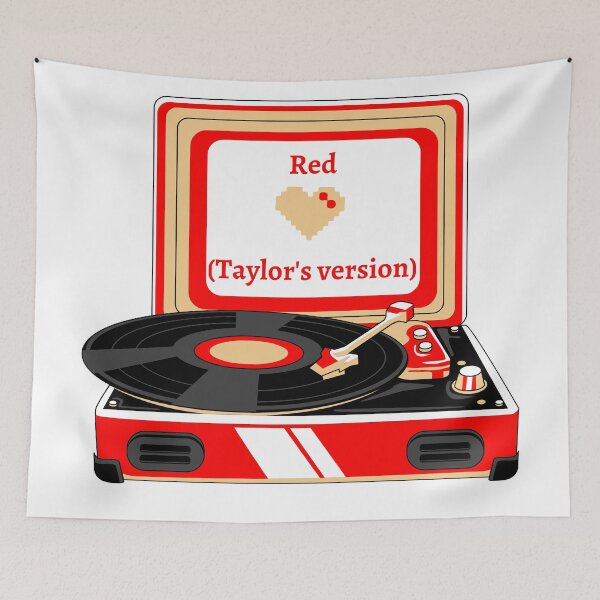 Item preview, Red (Taylor's Version) Record Player designed and sold by broadwaygirl142.