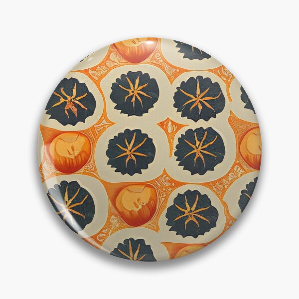 Item preview, Retro Orange Fruit Pattern Design designed and sold by VisualThrift.