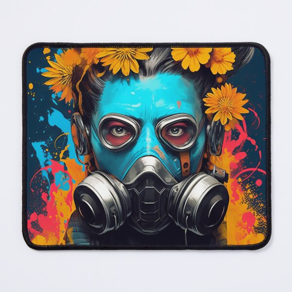 Item preview, Flowerpunk Portrait - Eclectic Style with Cyberpunk and Punk Rock Elements designed and sold by Piotrek0001.