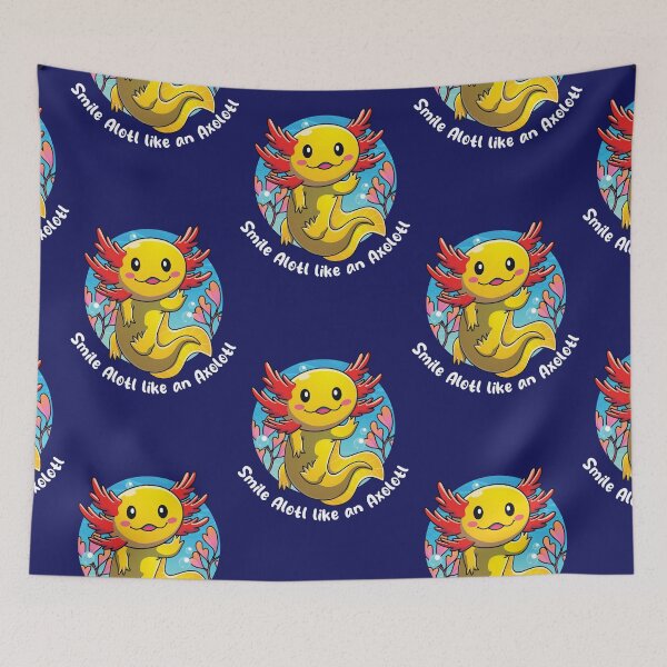 Item preview, Smile alotl like an Axolotl (on dark colors) designed and sold by messy-nessie.