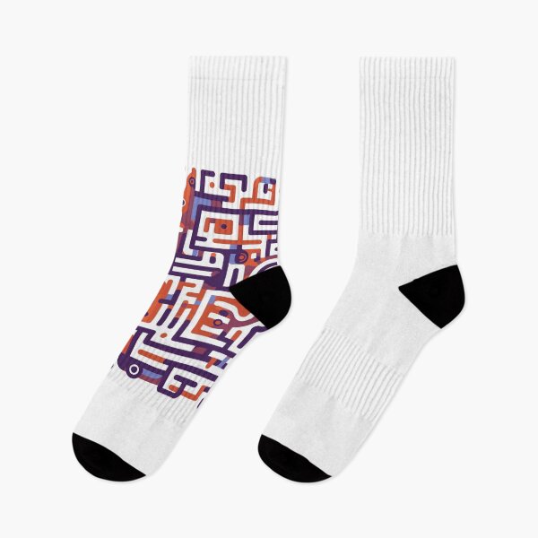 Item preview, Planar Symmetrical Maze Flat Design Illustration, Unique Design, Labyrinth, Visual Art, Graphic Design designed and sold by PrintsPatterns-.