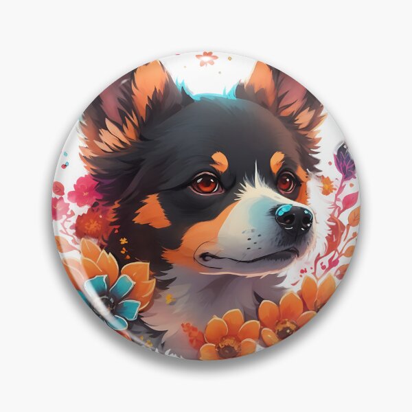 Item preview, Dog and Coloring Flower designed and sold by soumendesigner.