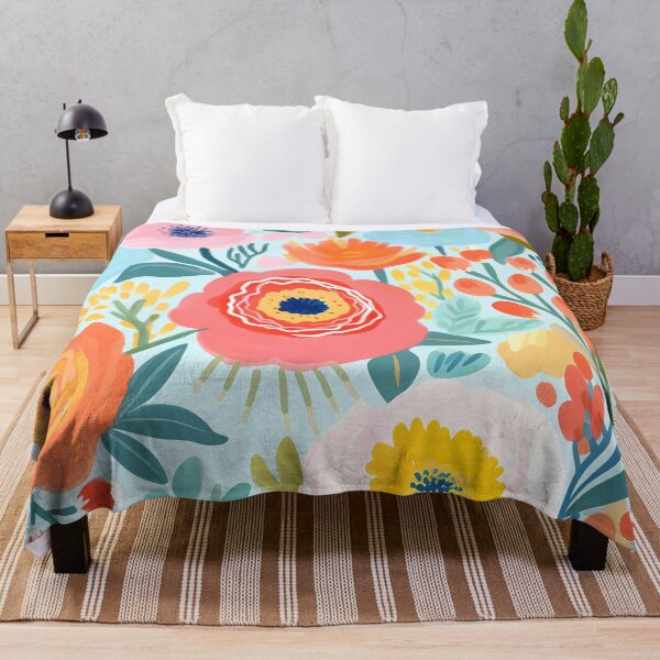 Item preview, boho design abstract oil painting flower 02 designed and sold by UnaWu533.