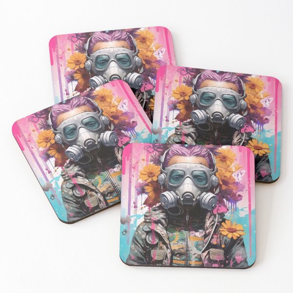 Item preview, Flowerpunk Portrait - Eclectic Style with Cyberpunk and Punk Rock Elements designed and sold by Piotrek0001.