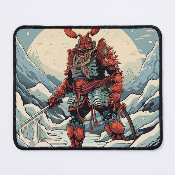 Item preview, Lobster Samurai in Winter Solitude designed and sold by Felix Tanner.