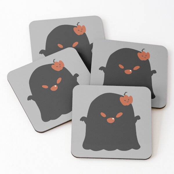 Item preview, spooky ghost - cute kawaii black boo funny halloween groovy designed and sold by TNwandesignart.