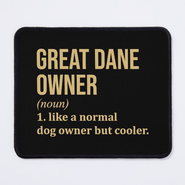 Item preview, Great Dane Owner Definition in Gold designed and sold by XCIV.