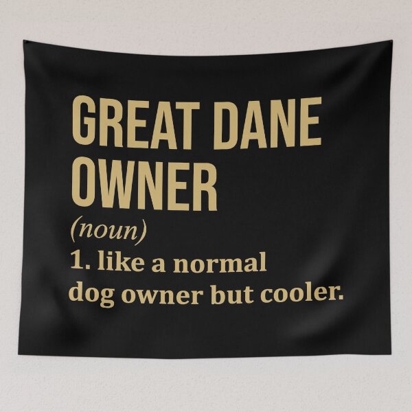 Item preview, Great Dane Owner Definition in Gold designed and sold by XCIV.