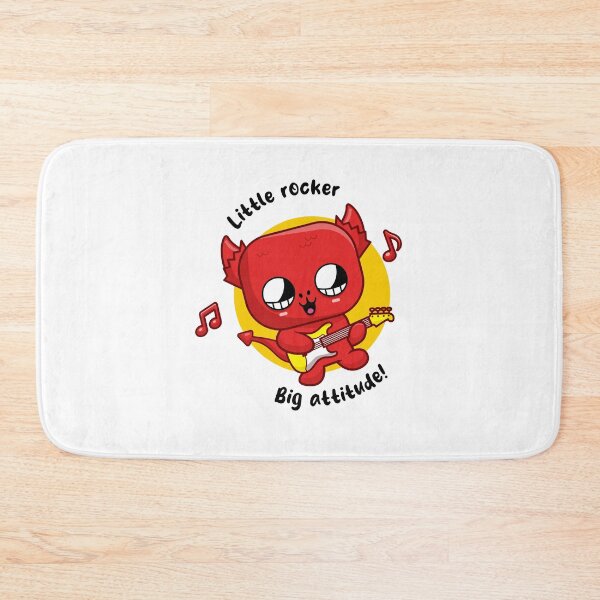 Item preview, Cheeky little devil playing guitar (on light colors) designed and sold by messy-nessie.