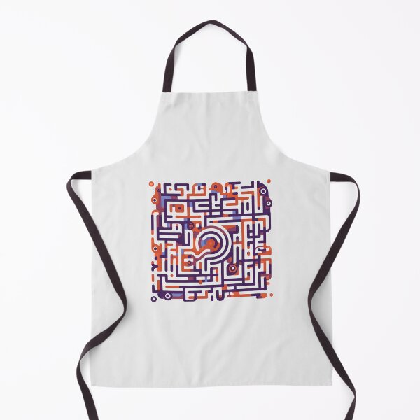 Item preview, Planar Symmetrical Maze Flat Design Illustration, Unique Design, Labyrinth, Visual Art, Graphic Design designed and sold by PrintsPatterns-.
