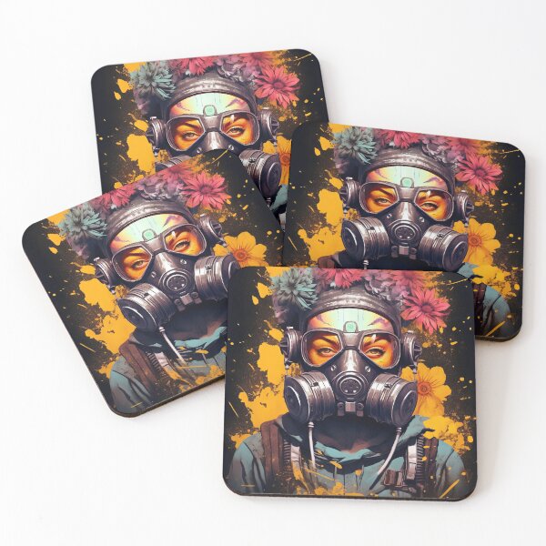 Item preview, Flowerpunk Portrait - Eclectic Style with Cyberpunk and Punk Rock Elements designed and sold by Piotrek0001.