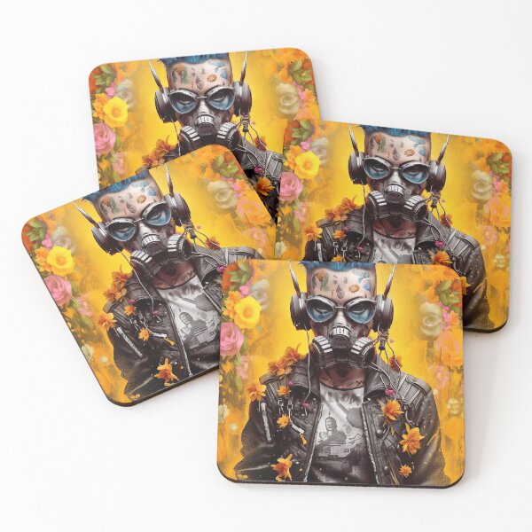 Item preview, Flowerpunk Portrait - Eclectic Style with Cyberpunk and Punk Rock Elements designed and sold by Piotrek0001.
