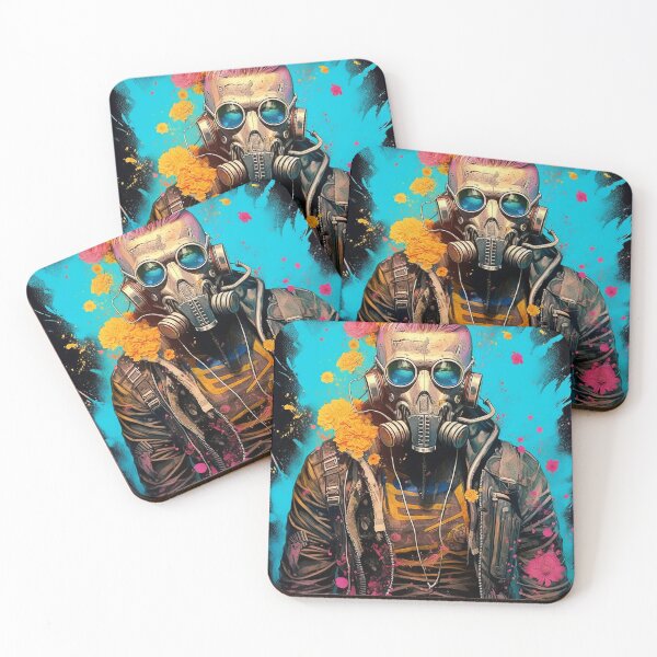 Item preview, Flowerpunk Portrait - Eclectic Style with Cyberpunk and Punk Rock Elements designed and sold by Piotrek0001.