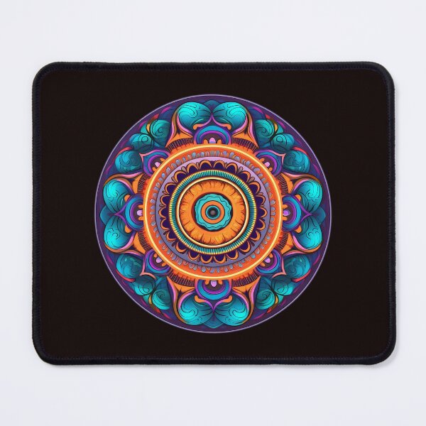 Item preview, Meditation and Yoga Mandala: Blue and Orange Gradient Star designed and sold by BNCH44.