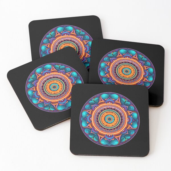 Item preview, Meditation and Yoga Mandala: Blue and Orange Gradient Star designed and sold by BNCH44.