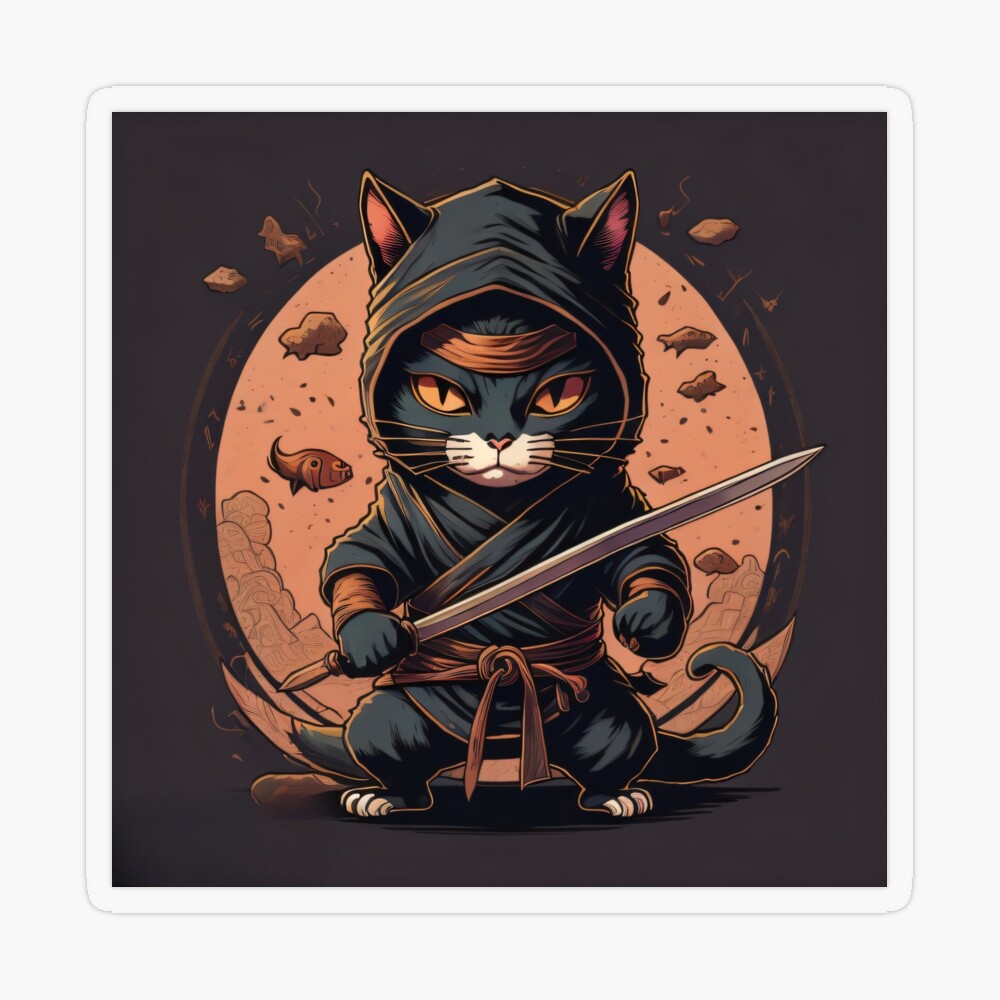 Premium AI Image  Kitty Cat Small Funny Serous anime style