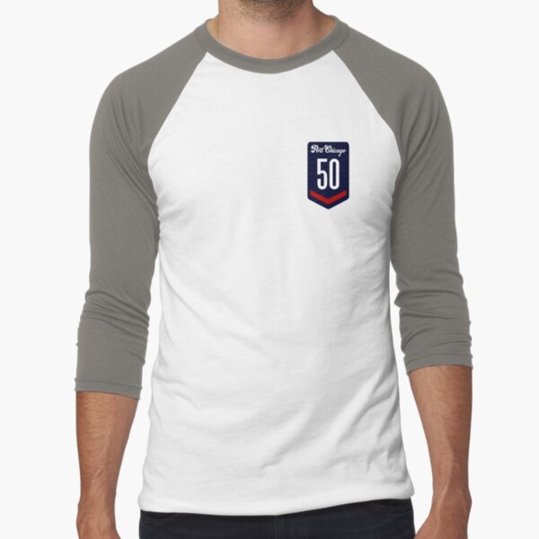 Port Chicago 50 Badge Graphic Baseball ¾ Sleeve T-Shirt