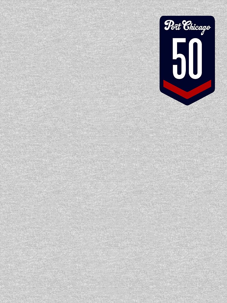 Thumbnail 3 of 3, Fitted T-Shirt, Port Chicago 50 Badge Graphic designed and sold by PortChicago.