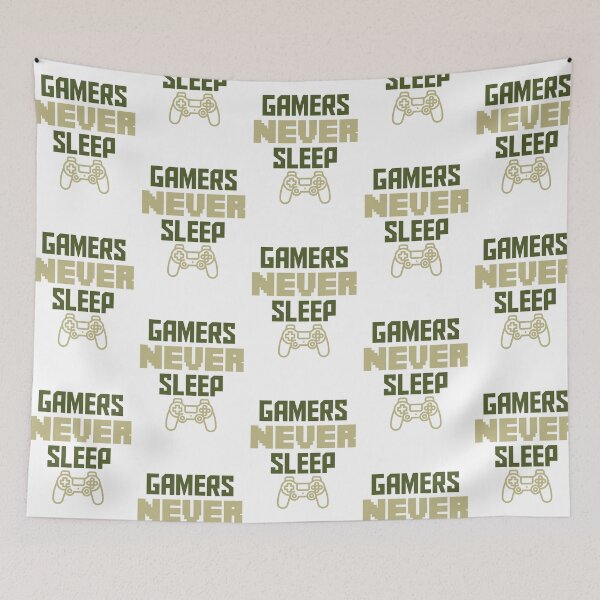 Item preview, Gamers never sleep designed and sold by Capi-Mau.