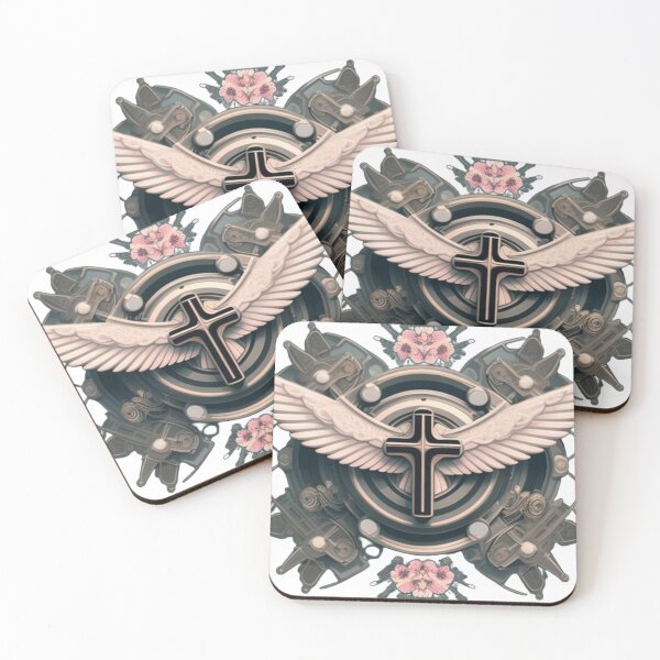 Item preview, Winged cross design  designed and sold by Roxburylane.