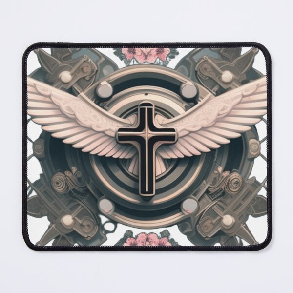 Item preview, Winged cross design designed and sold by Roxburylane.
