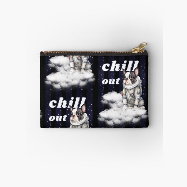 Item preview, Chill out - Boston Terrier Astronaut, rest and relaxation. Relax and calm. Calm down, chill out. Funny Spacedog designed and sold by PupilLove.