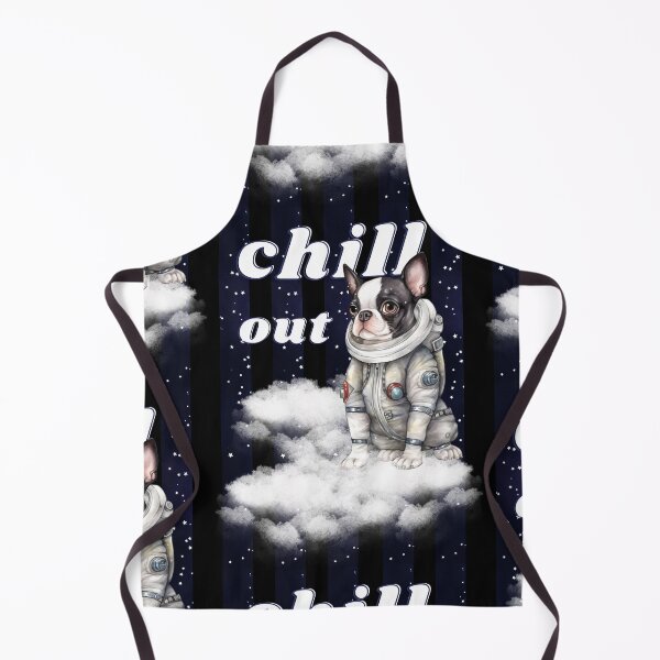 Item preview, Chill out - Boston Terrier Astronaut, rest and relaxation. Relax and calm. Calm down, chill out. Funny Spacedog designed and sold by PupilLove.