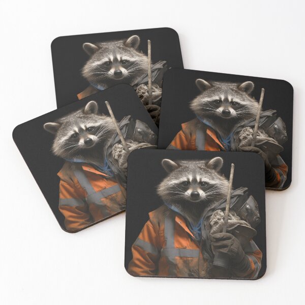 Item preview, Dumpster Bandito, The Trash Collecting Raccoon designed and sold by BrushstrokesA.