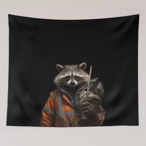 Item preview, Dumpster Bandito, The Trash Collecting Raccoon designed and sold by BrushstrokesA.